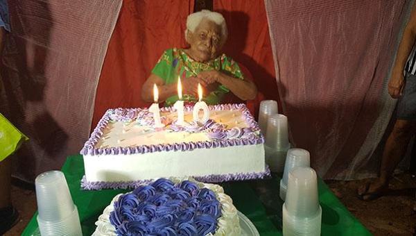 110 ANOS DE IDADE: uma das mulheres mais idosas do Brasil comemora aniversário