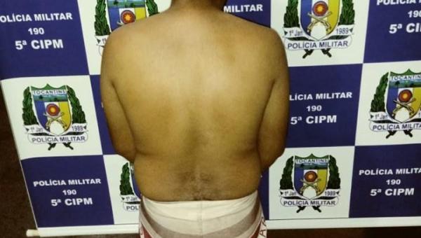 ANANÁS: JOVEM É PRESO PELA POLÍCIA MILITAR POR FURTO À RESIDÊNCIA.