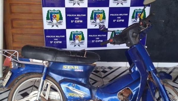 ANANÁS: polícia militar recupera motocicleta furtada em menos de 24 horas