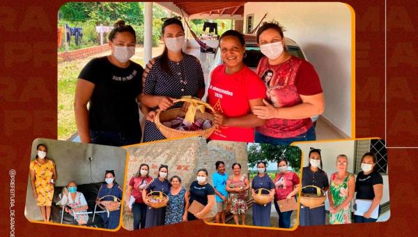Assistência Social de Arapoema em Ação: secretaria visita povoados, ouve população, faz busca ativa e entrega lembranças em homenagem ao Dia da Mulher