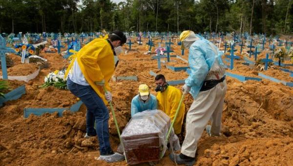 CAOS: Brasil registra mais 1.059 mortes por Covid neste sábado