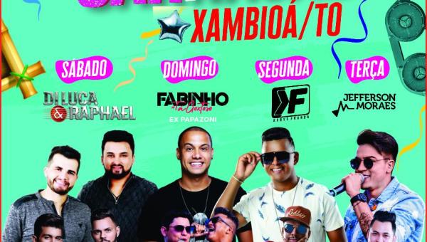 CARNAVAL: Xambioá divulga programação oficial da maior folia do norte do Estado