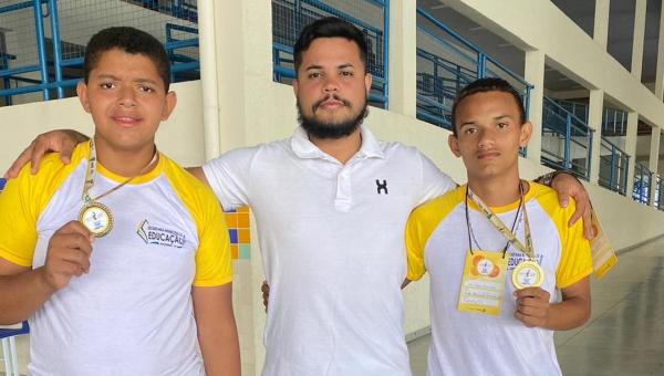 Alunos de Riachinho conquistam ouro e bronze nos Jogos Estudantis do Tocantins