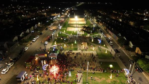 Araguaína Iluminada tem início neste sábado com chegada do Papai Noel e abertura da Vila de Natal no Parque Cimba
