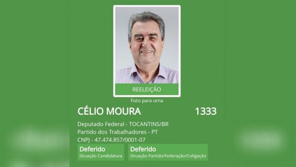 Célio Moura comemora deferimento de candidatura pelo TRE