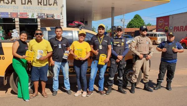 Condutores de Ananás, no Bico do Papagaio, são alertados sobre a necessidade de atenção no trânsito