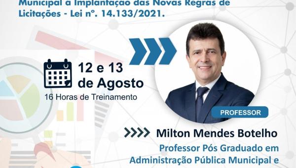 Curso de Controle interno na nova lei de licitações e contratos administrativos será ministrado pelo Icogesp