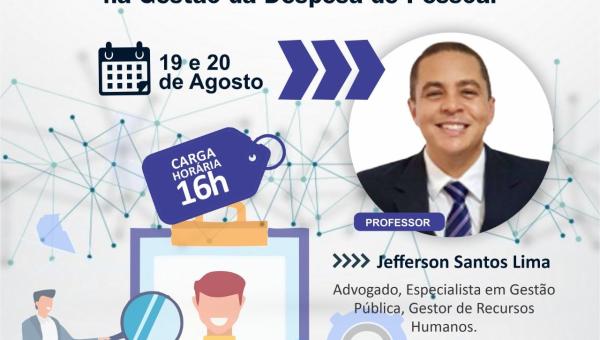 CURSO: Os impactos do E-Social na administração pública municipal e a responsabilidade fiscal na gestão da despesa de pessoal