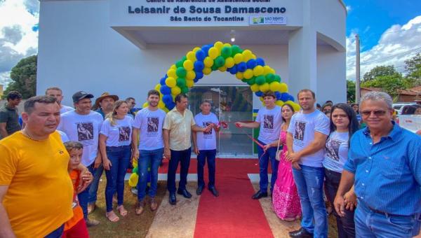 Deputado Fabion prestigia inaugurações de obras em comemoração aos 31 anos de São Bento do TO