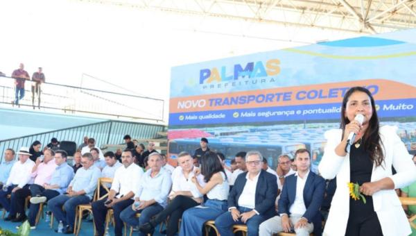 Deputados participam da apresentação da nova frota do transporte coletivo de Palmas