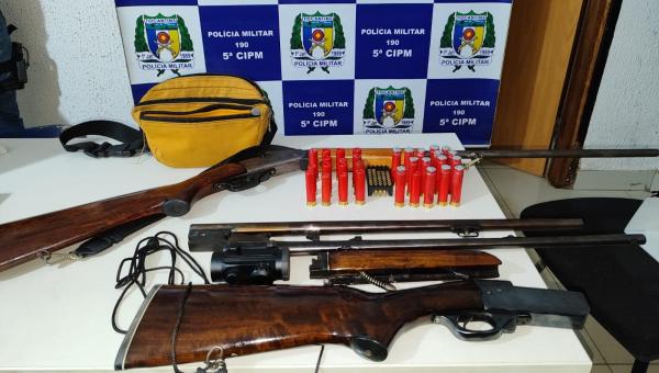 Dois homens são presos pela PM por por posse irregular de arma de fogo na cidade de Nazaré