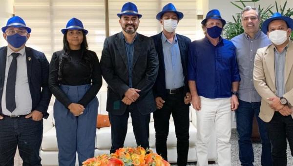 Dr. Ksarin e deputada Vanda Monteiro participam de audiência com o Governador em busca da reabertura da maternidade de Colinas