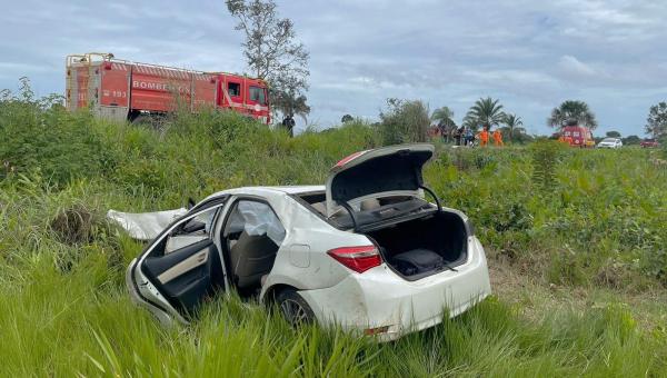 Duas pessoas morrem em acidente na TO 010 em Araguatins 