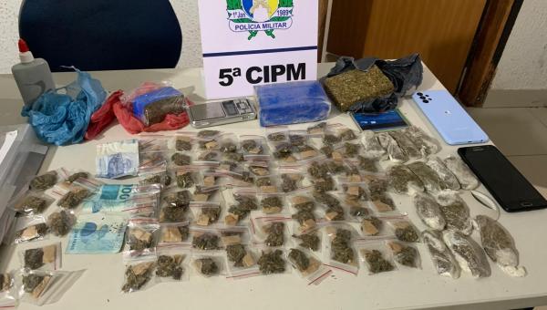 Dupla é presa pela Polícia Militar suspeita de tráfico de drogas em Tocantinópolis