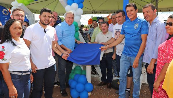 Em Abreulândia, governador em exercício Laurez Moreira entrega reforma e ampliação de estádio, com investimento de R$ 700 mil 