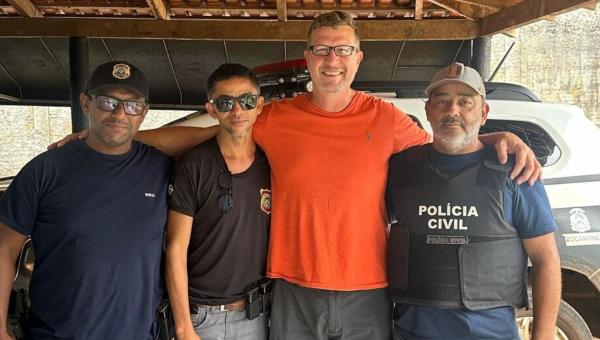 Em Ananás/TO, Polícia Civil realiza resgate de cidadão norte-americano mantido em propriedade rural

