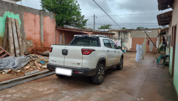 Em Araguaína, Polícia Civil recupera picape roubada no Estado de São Paulo