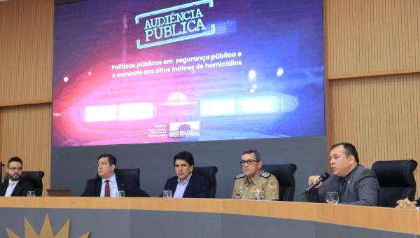 Em audiência pública, secretário Wlademir Mota destaca ações da Polícia Civil para combater homicídios em Palmas