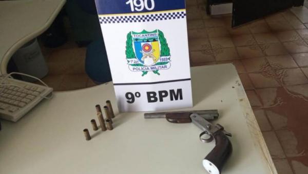 Em Axixá, PM prende homem acusado de porte ilegal de arma de fogo e ameaça