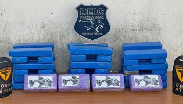 Em Gurupi, Polícia Civil apreende 34 kg de entorpecentes e prende quatro pessoas por tráfico de drogas