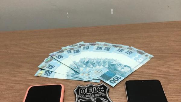 Em Gurupi, Polícia Civil prende homem por comprar mil reais em moeda falsa pela internet