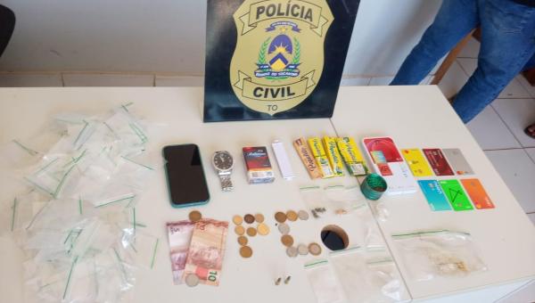 Em Pedro Afonso, Polícia Civil prende homem por tráfico de drogas, posse irregular de munição e estupro de vulnerável