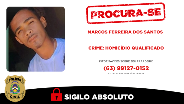 Em Pium, Polícia Civil do Tocantins prende suspeito de homicídio qualificado e procura segundo envolvido no crime 
