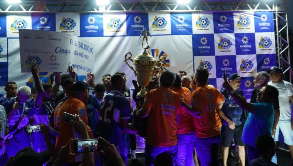 Em Praia Norte, Governo do Tocantins premia o campeão da maior competição de futebol amador do país