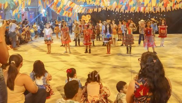 Escola aborda pandemia em fechamento de circuito junino de quadrilhas da rede municipal de Gurupi