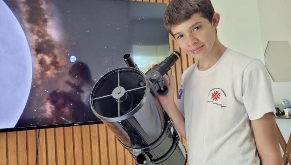 Estudante de Araguaína conquista medalha de ouro na Olimpíada de Astronomia e Astronáutica