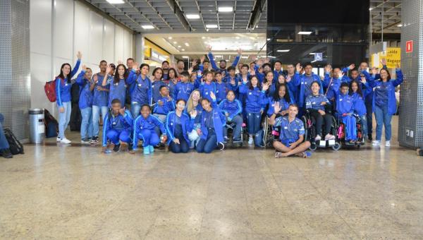 Estudantes do Tocantins chegam a São Paulo para disputar Paralimpíadas Escolares 2024