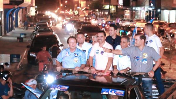 Governador Wanderlei Barbosa encerra agenda de sábado com grande carreata e comício em Colméia