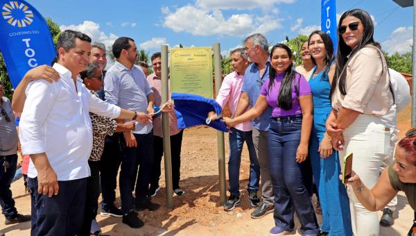 Governador Wanderlei Barbosa inaugura obra de pavimentação em Piraquê com investimento de R$ 2 milhões do Estado
