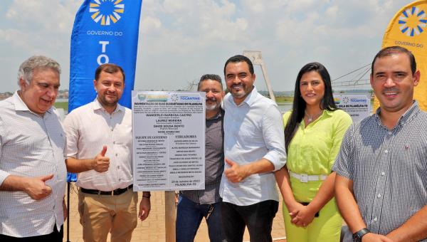 Governador Wanderlei Barbosa inaugura posto fiscal, unidade da Polícia Militar e pavimentação em Filadélfia 