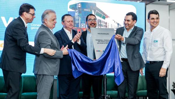 Governador Wanderlei Barbosa participa, no Maranhão, da inauguração de nova infraestrutura logística que vai fortalecer o agronegócio e gerar empregos no Tocantins