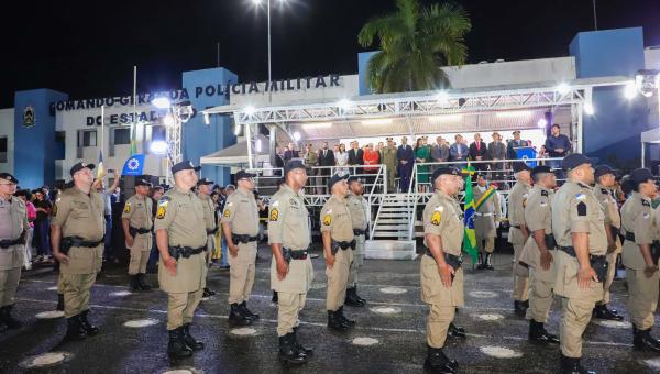 Governador Wanderlei Barbosa promove mais de 1.200 policiais militares em celebração histórica
