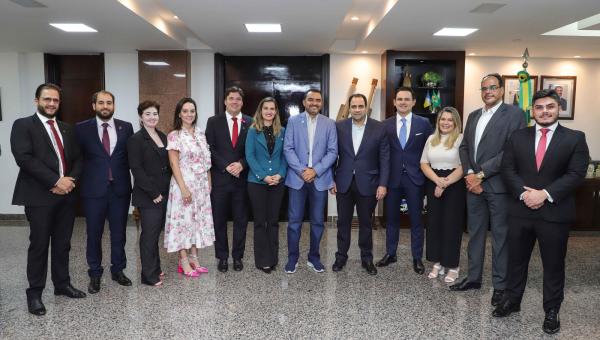 Governador Wanderlei Barbosa recebe visita do presidente da Ordem dos Advogados do Brasil