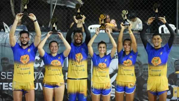 Governo do Tocantins e Federação Tocantinense premiam os campeões estaduais no futevôlei 