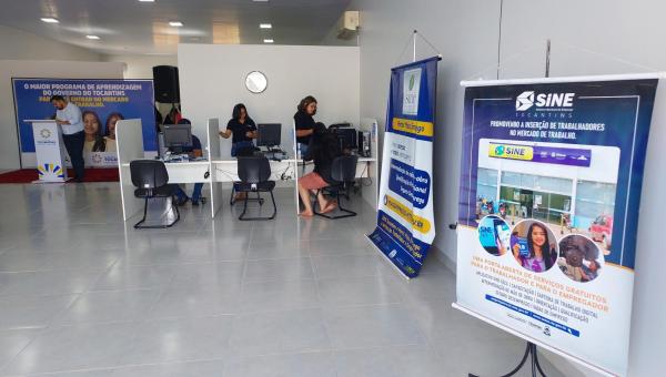 Governo do Tocantins, por meio do Sine, oferece serviços a trabalhadores e parcerias aos empresários