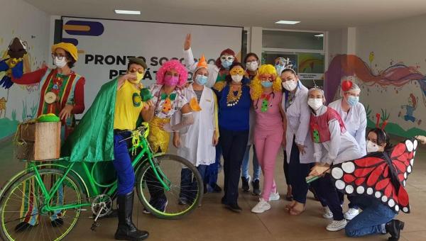 HGP promoveu ação para animar as crianças internadas durante o carnaval