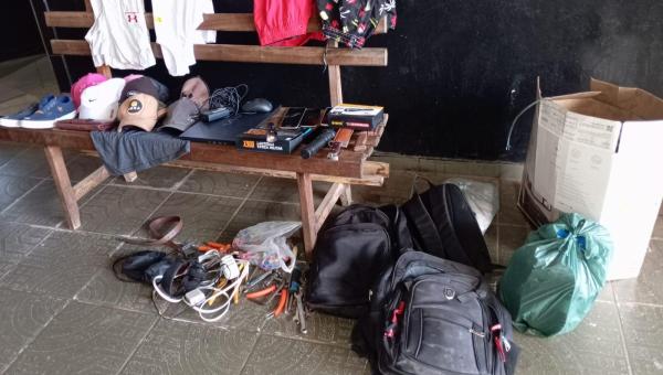Homem é preso pela Polícia Militar após praticar diversos furtos em Guaraí 