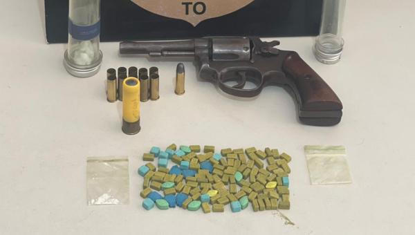 Homem é preso por ameaça, tráfico de drogas e posse irregular de arma de fogo em Colinas do Tocantins 