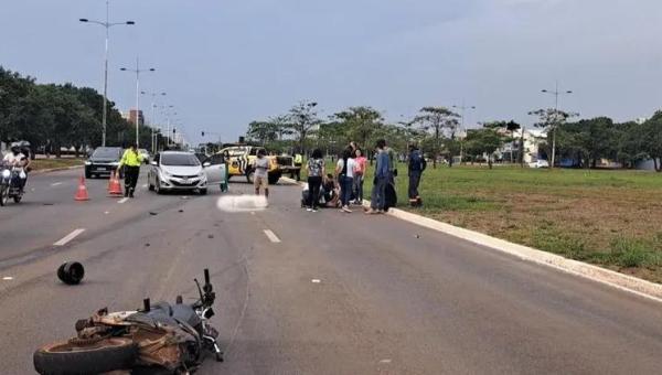Homem visivelmente embriagado provoca acidente, deixa mulher morta, duas pessoas feridas e tenta fugir em Palmas
