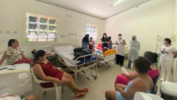 Hospital Regional de Augustinópolis organiza bate papo sobre aleitamento materno