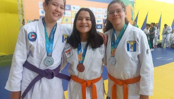 Judô feminino do Tocantins fatura três medalhas nos Jogos Escolares Brasileiros 