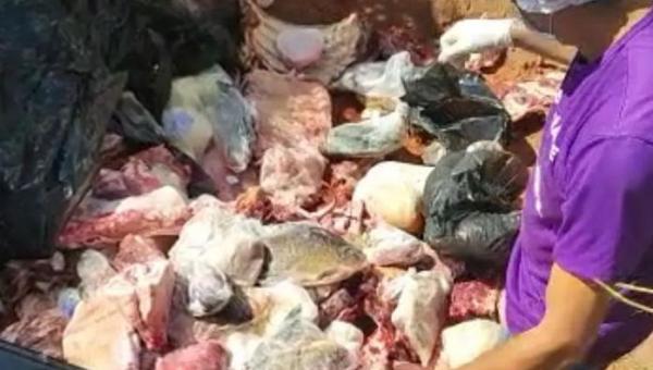 Mais de 450 kg de carnes estragadas e são retiradas de comercialização em Guaraí 