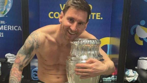 Messi com taça da Copa América é o post de esportes mais curtido do Instagram