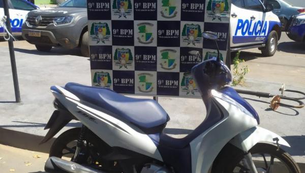 Moto com notificação de roubo é recuperada em Augustinópolis