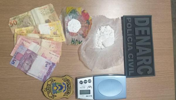 Motoboy é preso em flagrante pelo crime de tráfico de drogas em Araguaína 