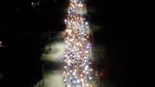 Motociata de proporção gigantesca realizada em São Miguel do Tocantins manifesta apoio à reeleição de Alberto Moreira 